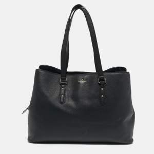 مملوكة مسبقًا Kate Spade Evangelie Large Black Leather Tote