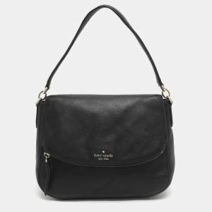 Pre Owned Kate Spade Jackson Medium Black Leather Shoulder Bag
