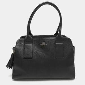 Pre Owned Kate Spade Southport Avenue Lydia Black Leather Satchel