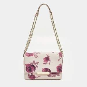 Pre Owned Kate Spade Emerson Place Roses Pink Leather Shoulder Bag