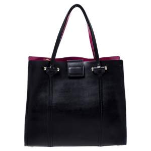 Kate Spade Black/Pink Leather Annelle Arbour Hill Tote