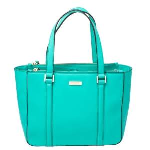 Pre Owned Kate Spade Mint Green Leather Newbury Lane Briar Tote