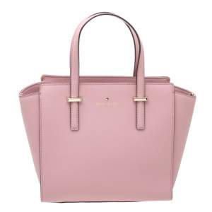 Pre Owned Kate Spade Powder Pink Leather Cameron Tote
