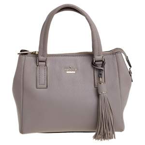 Pre Owned Kate Spade Old Rose Pink Leather Tassel Tote 