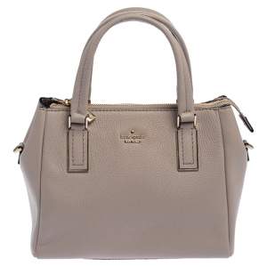 Pre Owned Kate Spade Pale Pink Grained Leather Cameron Tote