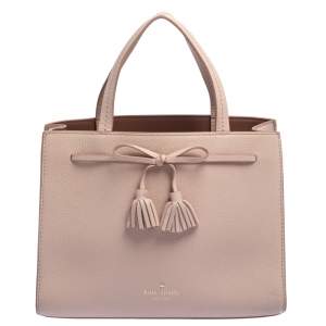 Pre Owned Kate Spade Pink Leather Hayes Street Sam Tote 