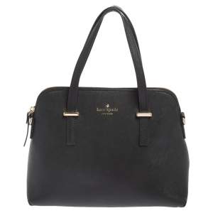 Pre Owned Kate Spade Black Leather Cedar Street Maise Shoulder Bag
