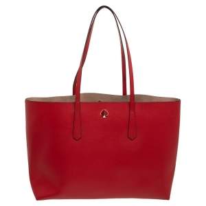 Pre Owned Kate Spade Red Leather Tote