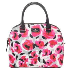 Pre Owned Kate Spade Multicolor Coated Canvas Grove Street Carli Domed Satchel