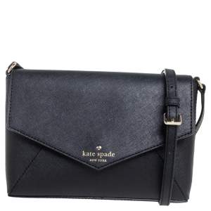 Pre Owned Kate Spade Black Leather Cedar Street Crossbody Bag