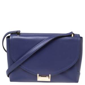 Kate Spade Purple Leather Edna Miro Shoulder Bag