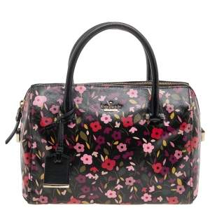 Pre Owned Kate Spade Multicolor Floral Coated Canvas Cameron Street Lane Satchel