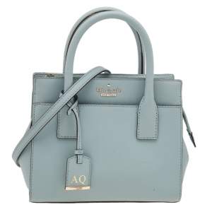 Pre Owned Kate Spade Powder Blue Leather Cameron Street Candace Tote