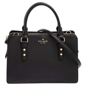 Pre Owned Kate Spade Black Leather Mulberry Street Lise Tote
