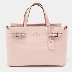 Pre Owned Kate Spade Pink Leather Holden Street Lanie Tote