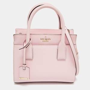 Pre Owned Kate Spade Pink Leather Cameron Street Candace Tote
