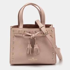 Pre Owned Kate Spade Beige Leather Hayes Street Sam Tote