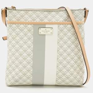 Pre Owned Kate Spade Multicolor Coated Canvas and Leather Keisha Penn Place Crossbody Bag