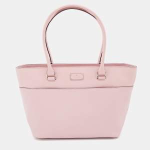 Pre Owned Kate Spade Light Pink Leather Tote