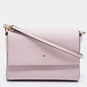Pre Owned Kate Spade Pink Leather Cove Street Dody Crossbody Bag