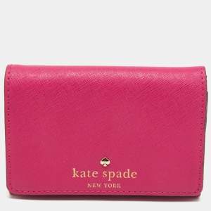 Kate Spade Fuchsia Leather Card Case