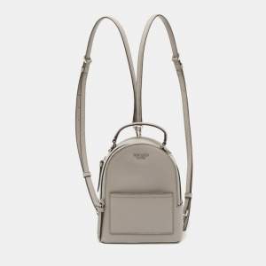 Kate Spade Grey Leather Mini Cameron Backpack