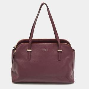 Kate Spade Burgundy Leather Cedar Street Elissa Satchel