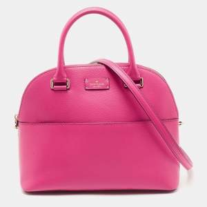 Kate Spade Pink Leather New York Groove Carli Satchel