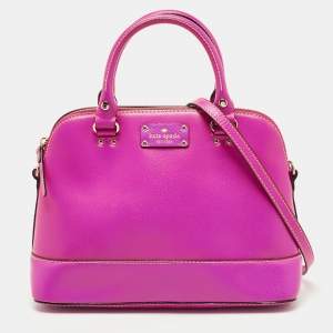 Kate Spade Pink Leather Wellesley Rachelle Satchel