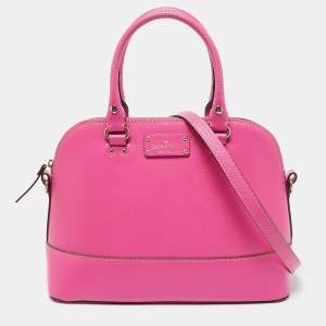 Kate Spade Pink Leather Wellesley Rachelle Satchel