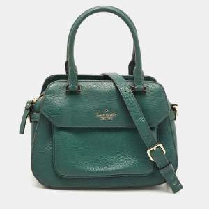 Kate Spade Green Leather Boxwood Road Aubrey Satchel