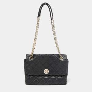 Kate Spade Black Quilted Leather Natalia Crossbody Bag