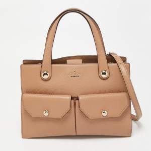 Kate Spade Beige Leather New York Stewart Street Big Boy Tote