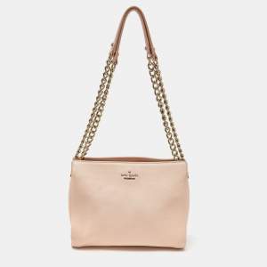 Kate Spade Peach Leather Chain Shoulder Bag