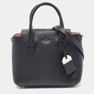Kate Spade Black Leather Carter Street Kylie Satchel