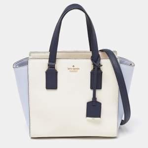 Pre Owned Kate Spade Tri Color Leather Cameron Street Lucie Tote