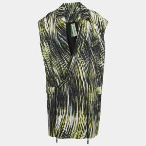 Kenzo Multicolor Printed Cotton Zip Detailed Sleeveless  Jacket M
