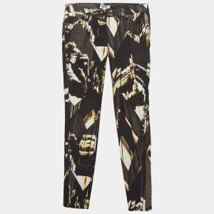Kenzo Black Abstract Print Denim Skinny Jeans M Waist 30"