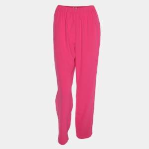 Pre Owned Kenzo Pink Crepe Trouser S