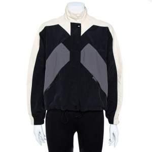 Pre Owned Kenzo Sport Black Stripe Detail Short Windbreaker XS