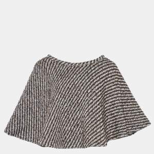 Kenzo Brown & Beige Checkered Wool Crop Cape M