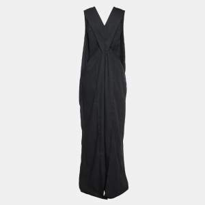 Kenzo Black Crepe V Neck Sleeveless Jumpsuit M