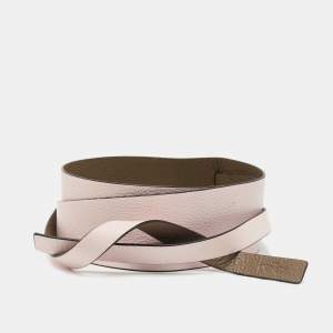 Kenzo Pink/Grey Leather Wrap Waist Reversible Belt