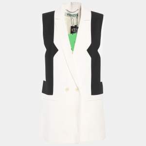 مملوكة مسبقًا Kenzo Cream/Black Viscose Vest S