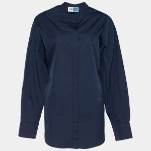 Kenzo Memento Collection Navy Blue Cotton Button Down Shirt S