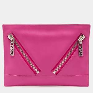 مملوكة مسبقًا Kenzo Pink Leather Kalifornia Clutch