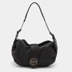 Kenzo Black Leather Shoulder Bag