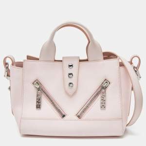 Pre Owned Kenzo Pink Leather Mini Kalifornia Tote