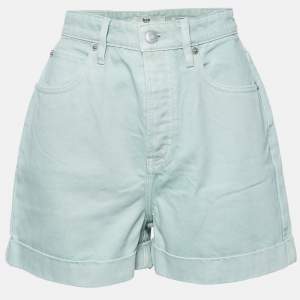 Kith Light Green Denim Diana Cuffed Shorts S