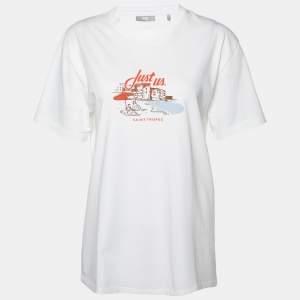 Kith White Printed Cotton Crew Neck T-Shirt XS